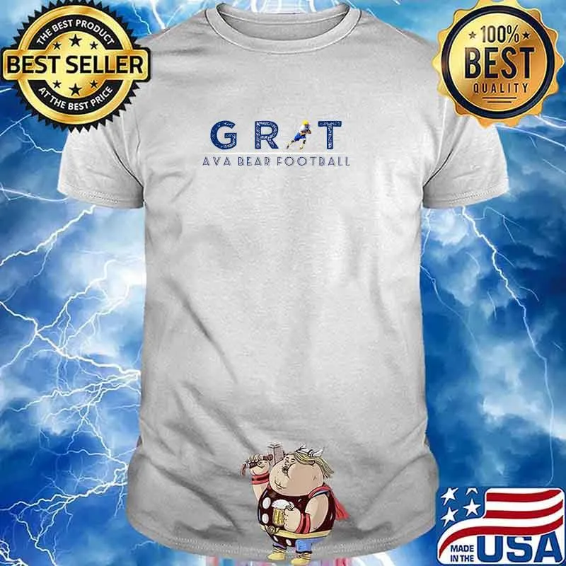 GRIT ava bear football T-Shirt