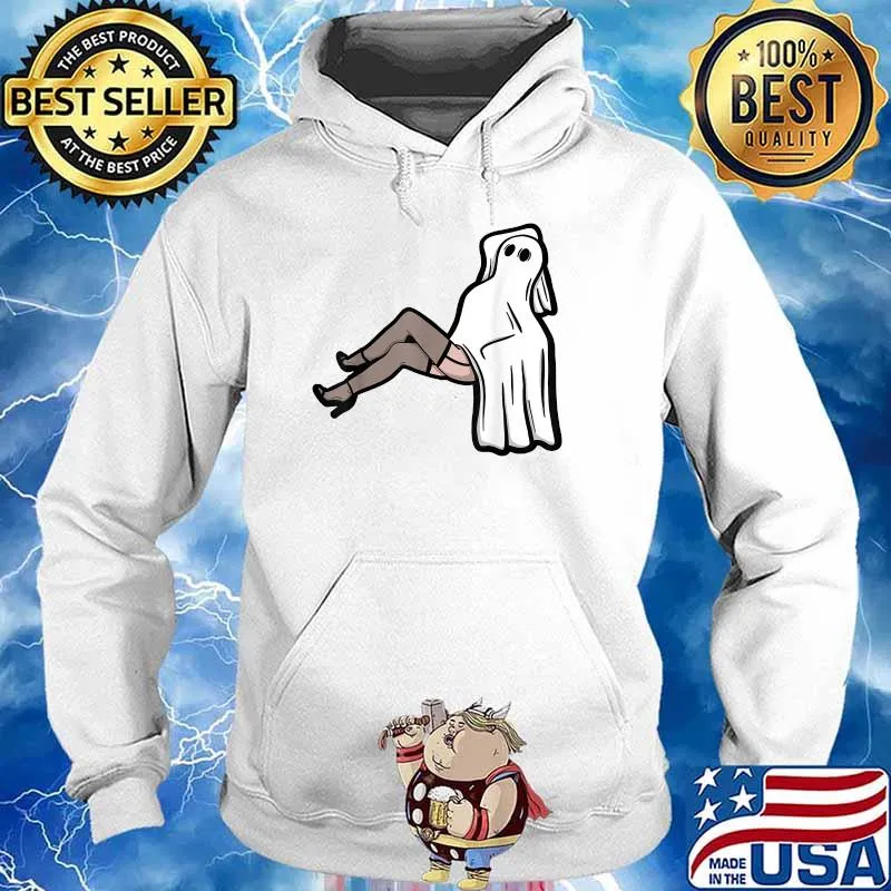 Halloween Ghost With Sexy Legs Booudoir Spoopy T-Shirt Hoodie
