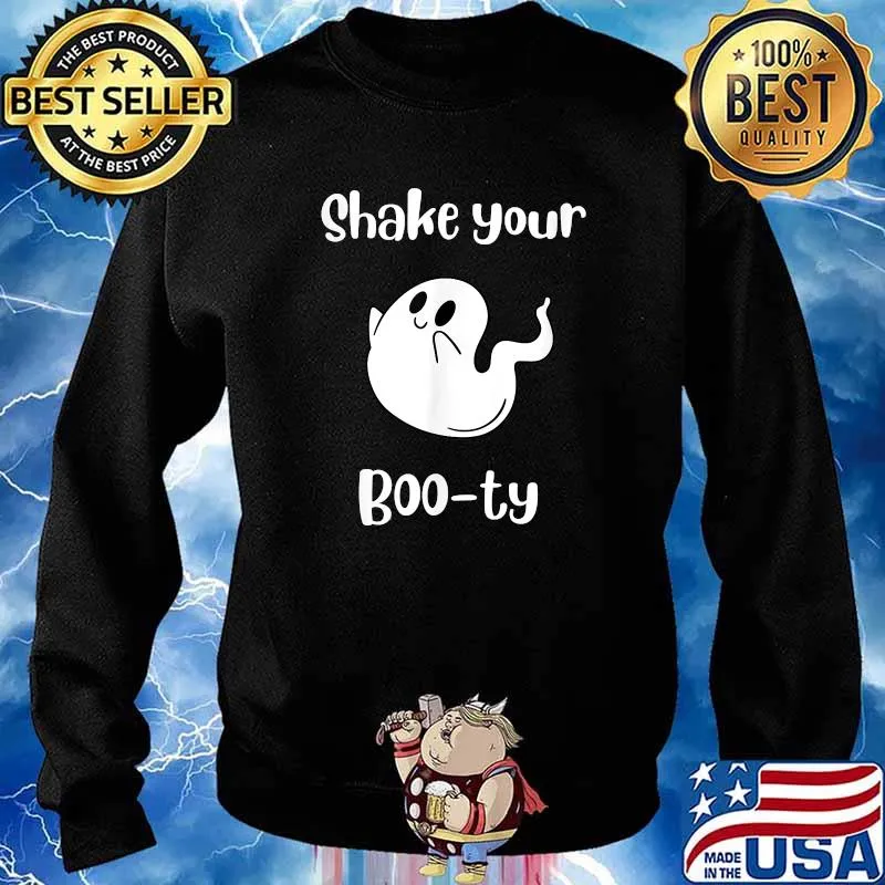 Halloween Holiday Ghost Booty Seasonal Attire T-Shirt Sweater