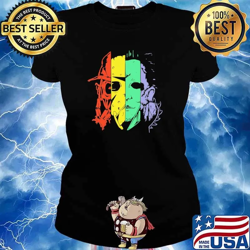 Halloween Horror Color Shirt Ladies tee