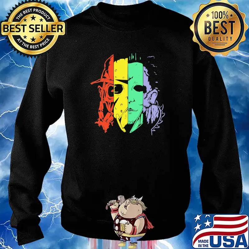 Halloween Horror Color Shirt Sweater