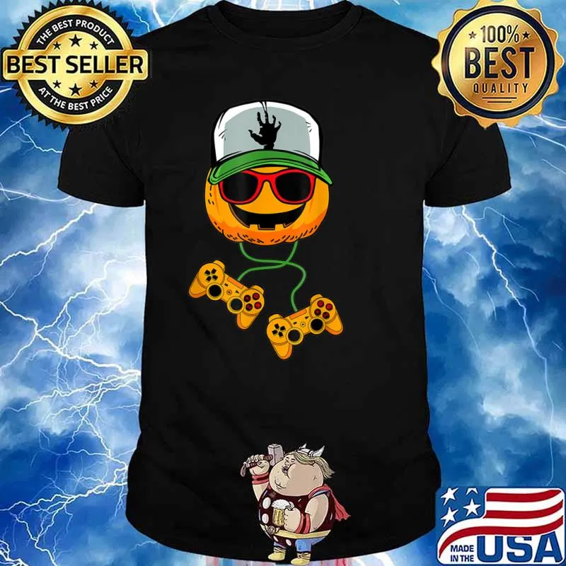 Halloween Jack O Lantern Gamer Halloween Shirt