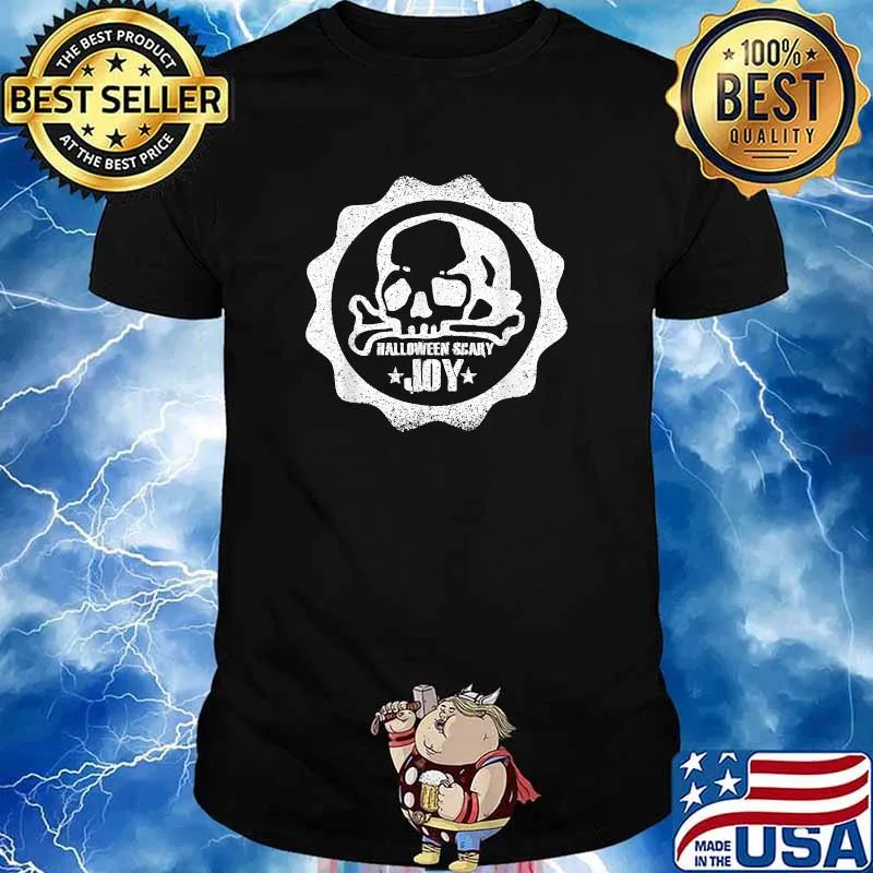 Halloween Scary Skull Spooky Skeleton Bone Cemetery T-Shirt