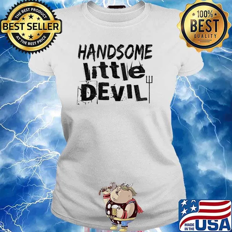 Handsome Little Devil - Funny Halloween Tank Top Ladies tee