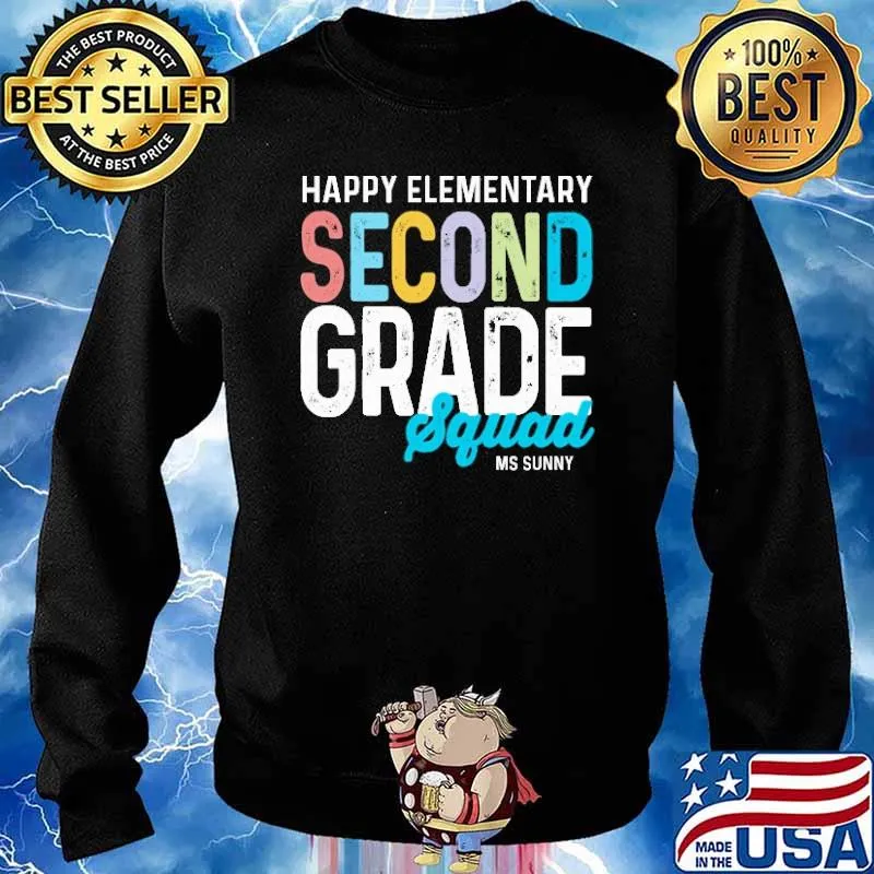 happy elementary second grade squad ms sunny s Sweater