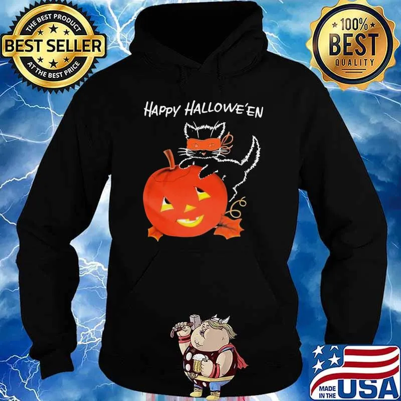 Happy Halloween Cat Pumpkin Shirt Hoodie