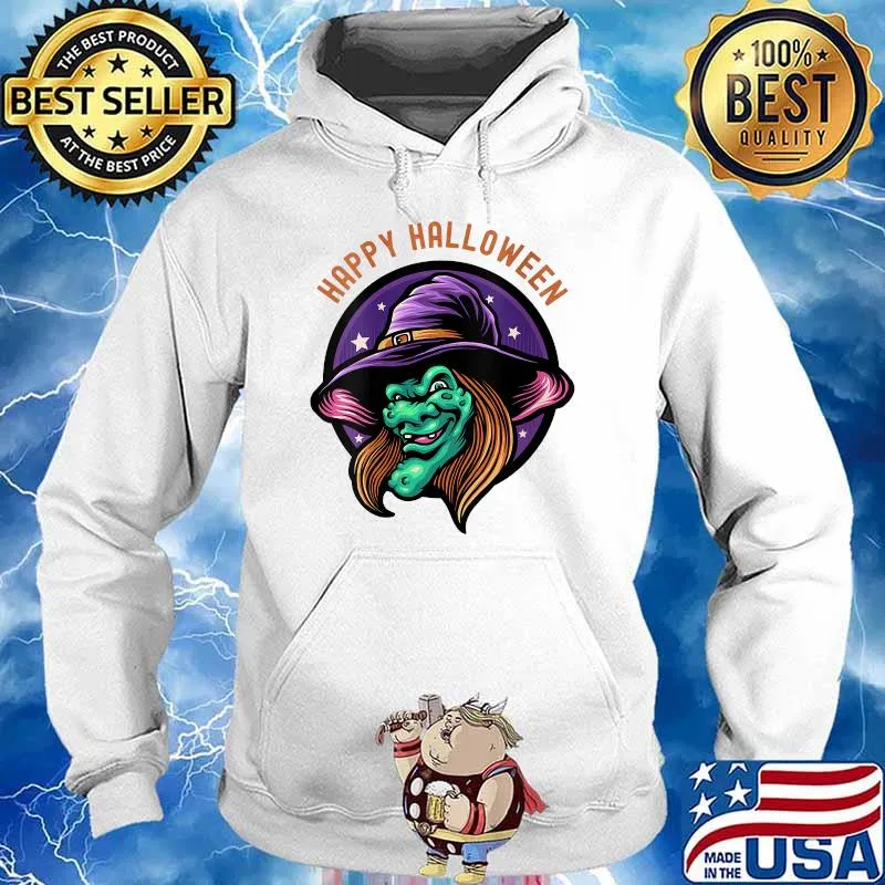 Happy Halloween Cute Scary Witch T-Shirt Hoodie