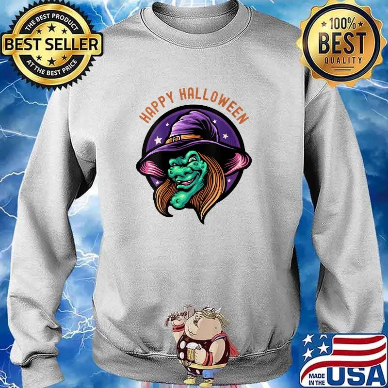 Happy Halloween Cute Scary Witch T-Shirt Sweater