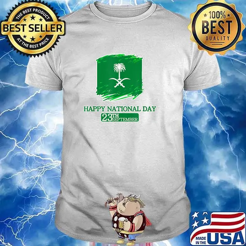 Happy National Day 23th September Saudi Arabia T-Shirt