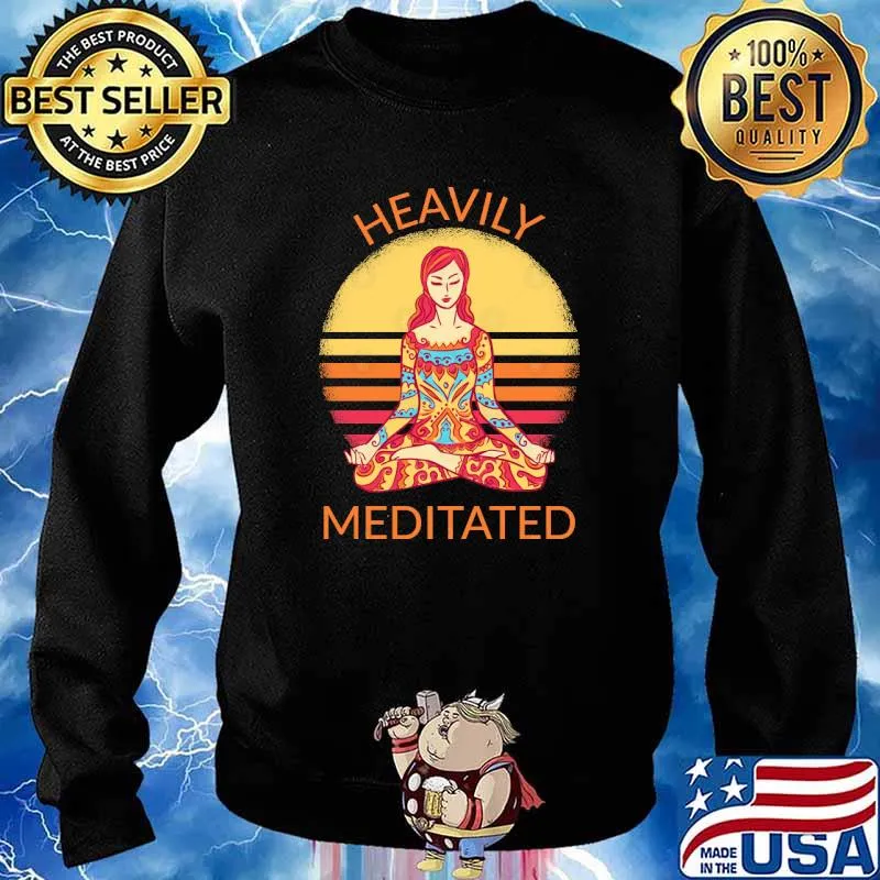 Heavily Meditated Yoga Vintage Shirt Sweater