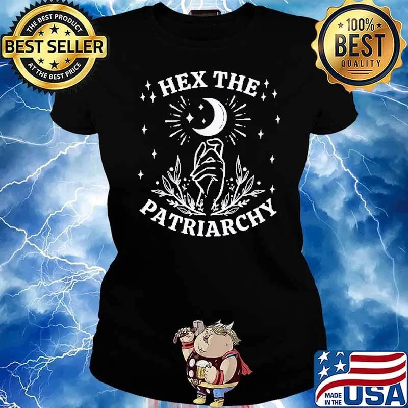 Hex The Patriarchy Feminist Witch Moon Shirt Ladies tee
