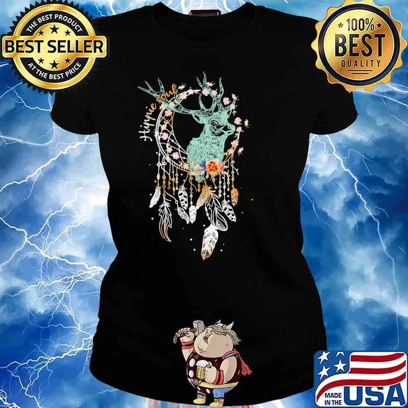 Hippie Sould Deer DreamCatcher Shirt Ladies tee