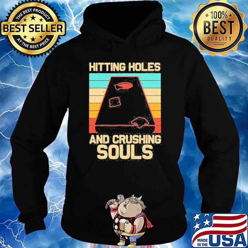 Hitting holes and crushing souls vintage s Hoodie