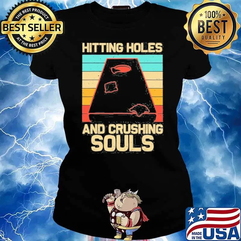 Hitting holes and crushing souls vintage s Ladies tee
