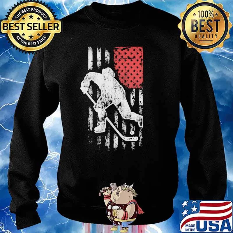 HOCKEY AMERICAN FLAG SHIRT Sweater