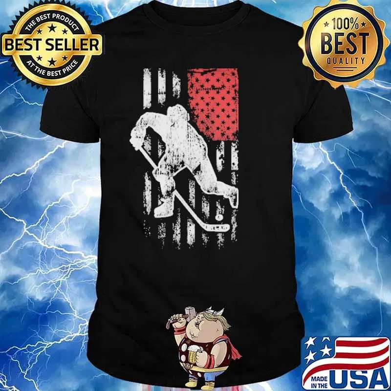HOCKEY AMERICAN FLAG SHIRT