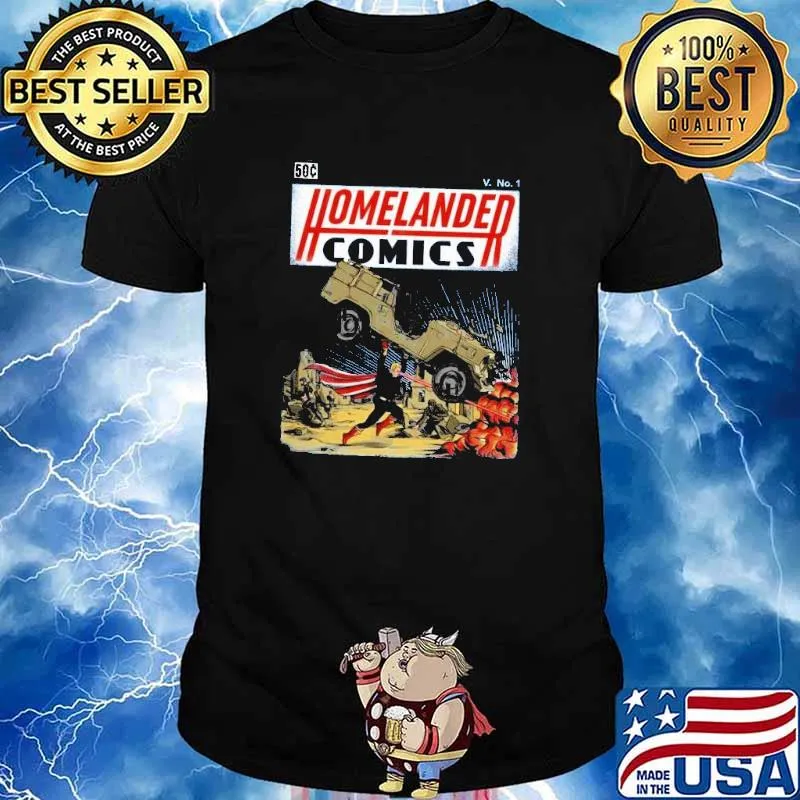 Homelanded comics superman laser eyes shirt