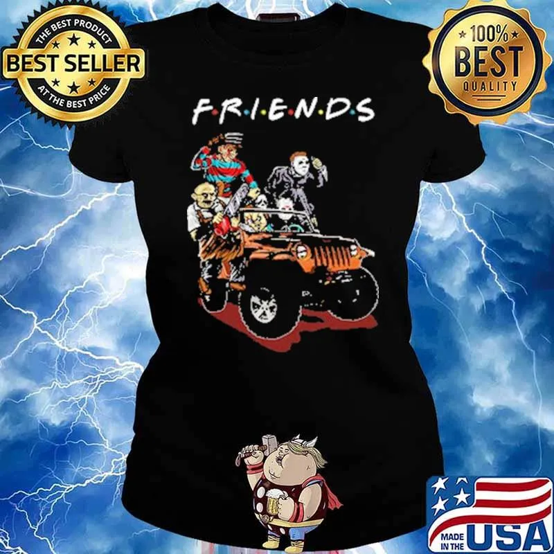 Horror Jeep Friends Halloween Shirt Ladies tee
