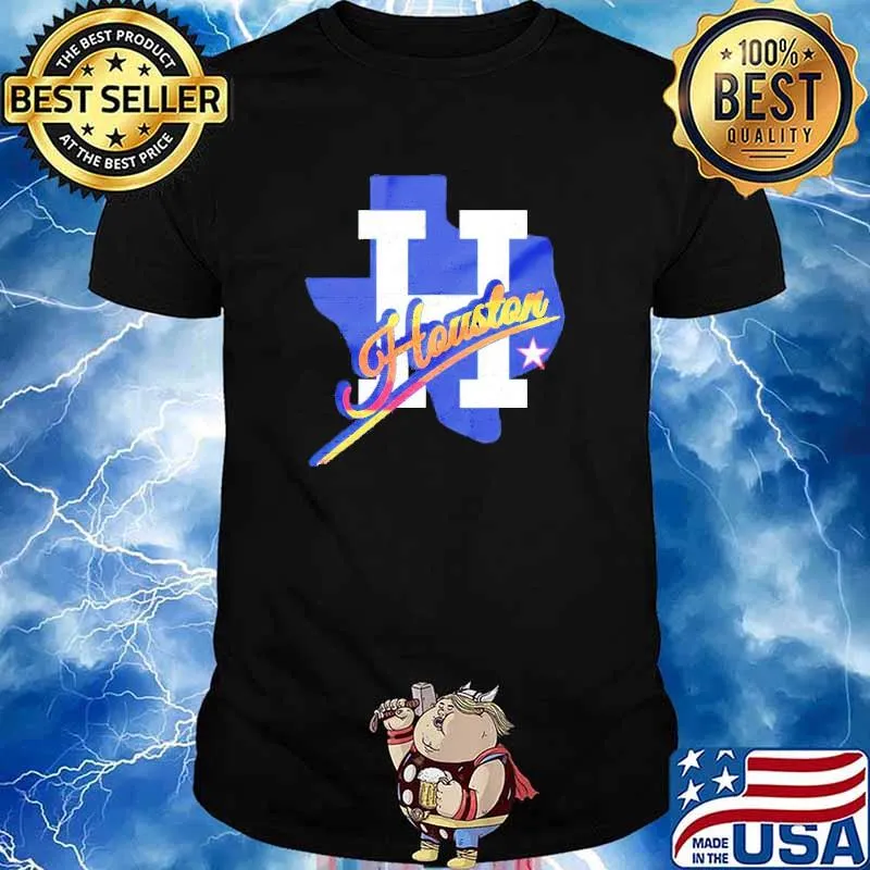 Houston Tequila Sunrise Script H Texas shirt