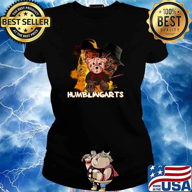 Humblingarts Horror Nightmares are Real T-Shirt Ladies tee