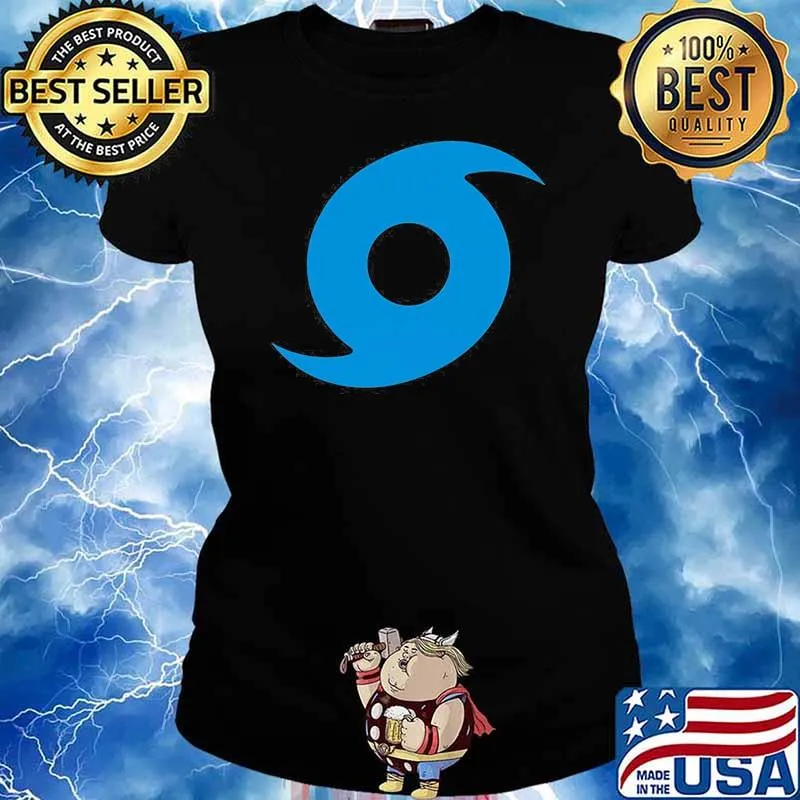 Hurricane Symbol Storm Warning Tornado Rain Wind Shirt Ladies tee