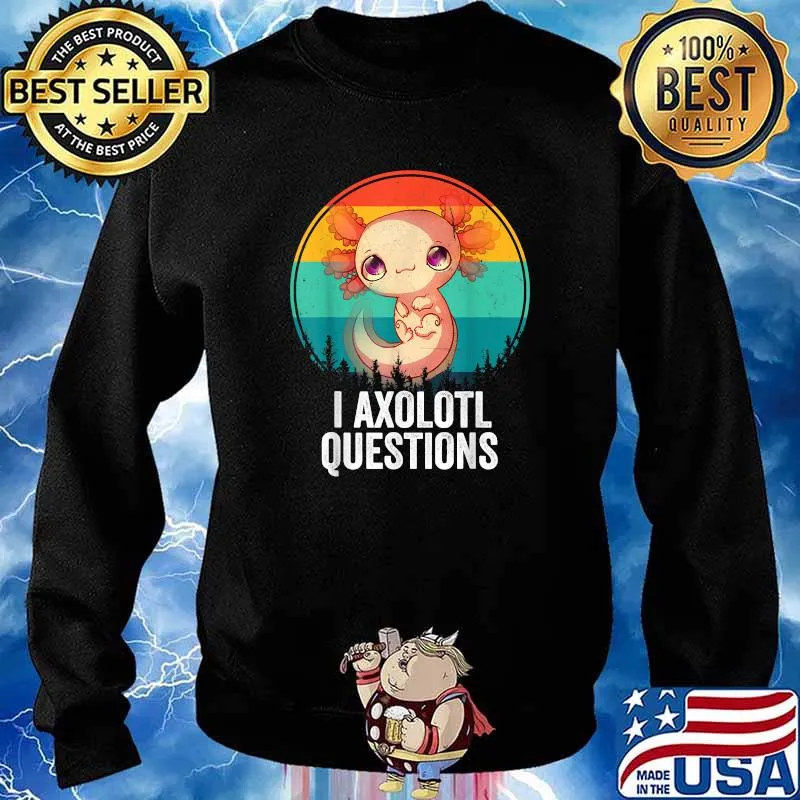I Axolotl Questions Vintage T-Shirt Sweater