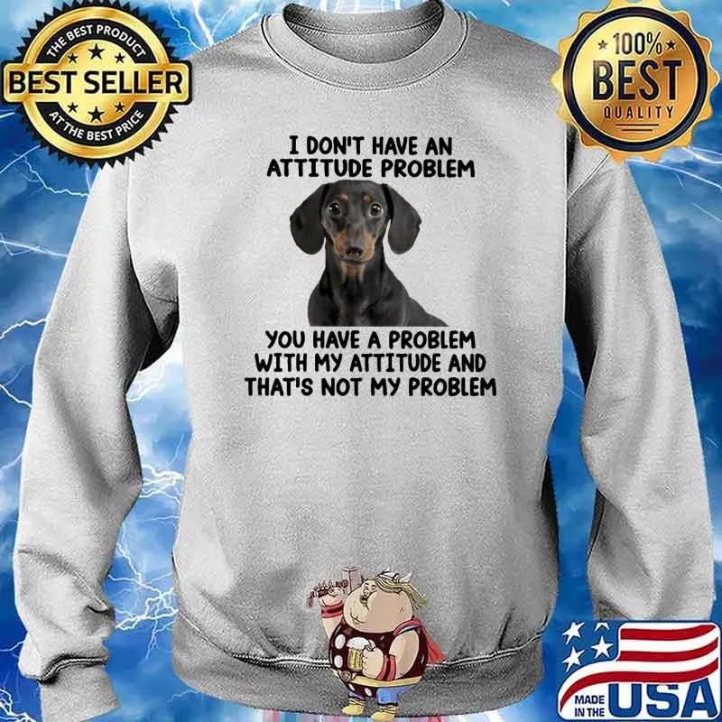 I Don't Have An Attitude Problem You Have A Problem With My Attitude And That's Not My Problem Dog Shirt Sweater