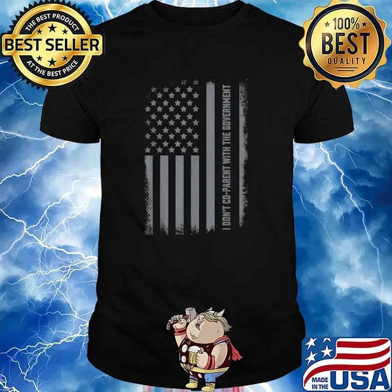 I Don’t Coparent With The Government US Flag T-Shirt