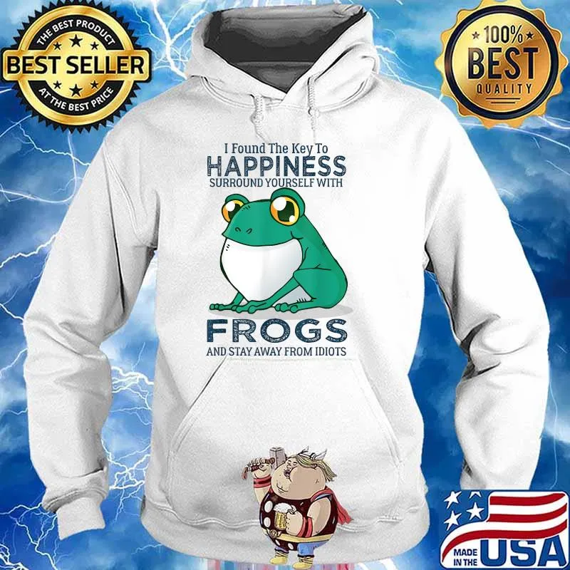 I Found The Key To Happiness Surround With Frogs Lovers T-Shirt Hoodie