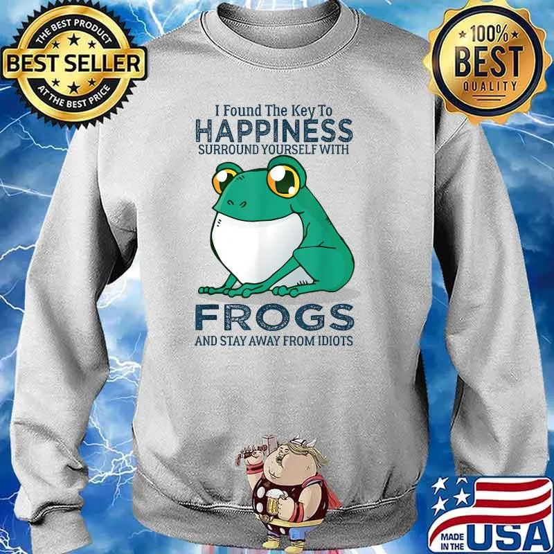 I Found The Key To Happiness Surround With Frogs Lovers T-Shirt Sweater