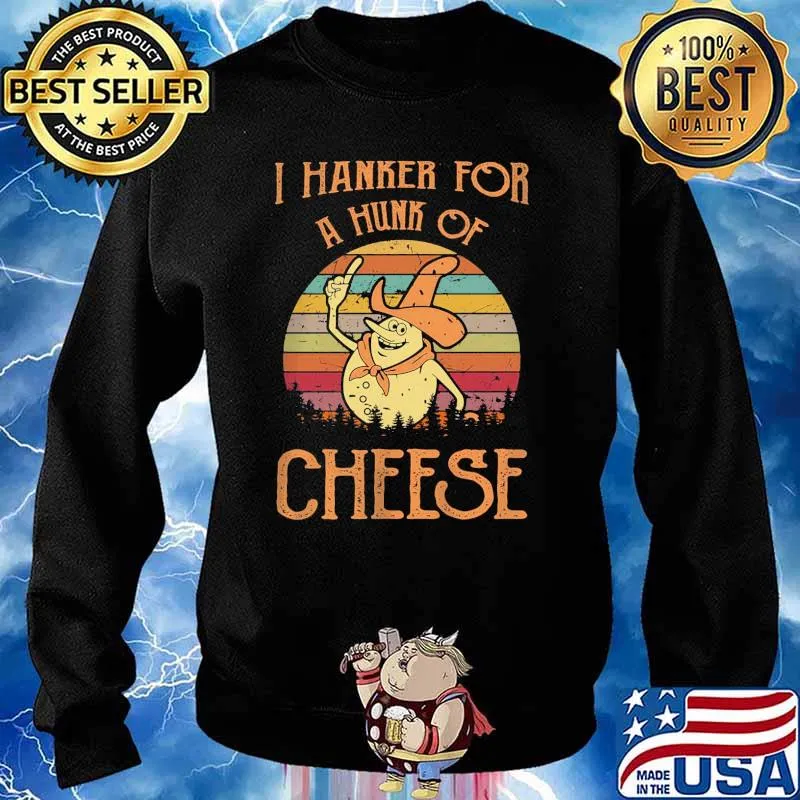 I hanker for a hunk of cheese vintage s Sweater