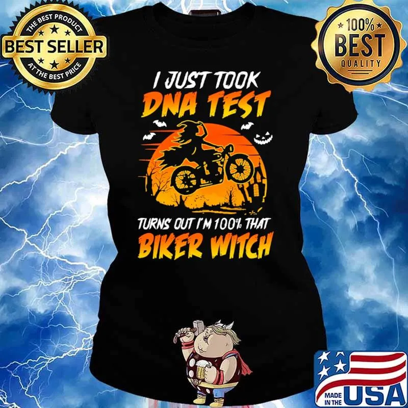 I Just Took DNA Test turns out im 100 percent that biker witch blood moon s Ladies tee