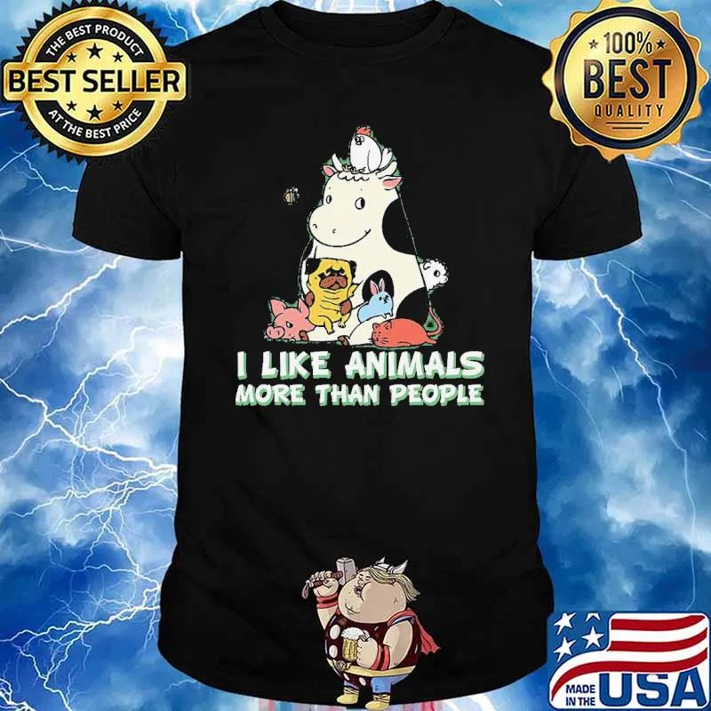 I Like Animals More Than People Shirt