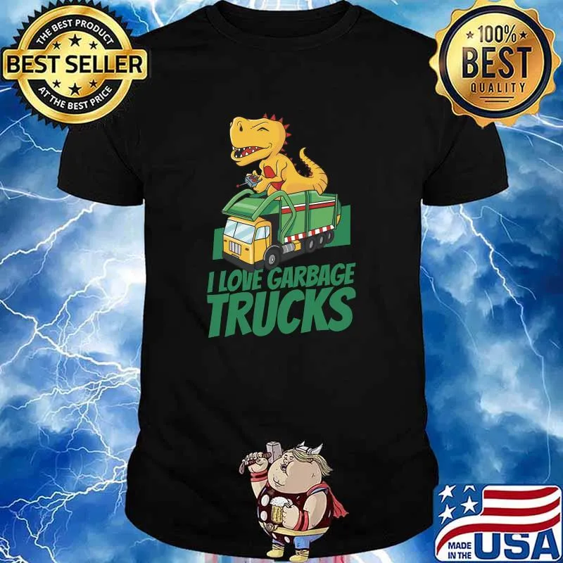 I Love Garbage Trucks T-Shirt