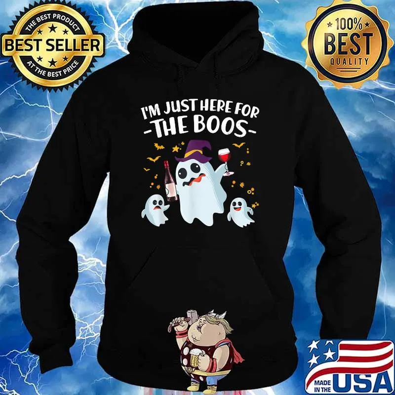 I'm Just Here For The Boos Ghost Halloween Costume T-Shirt Hoodie