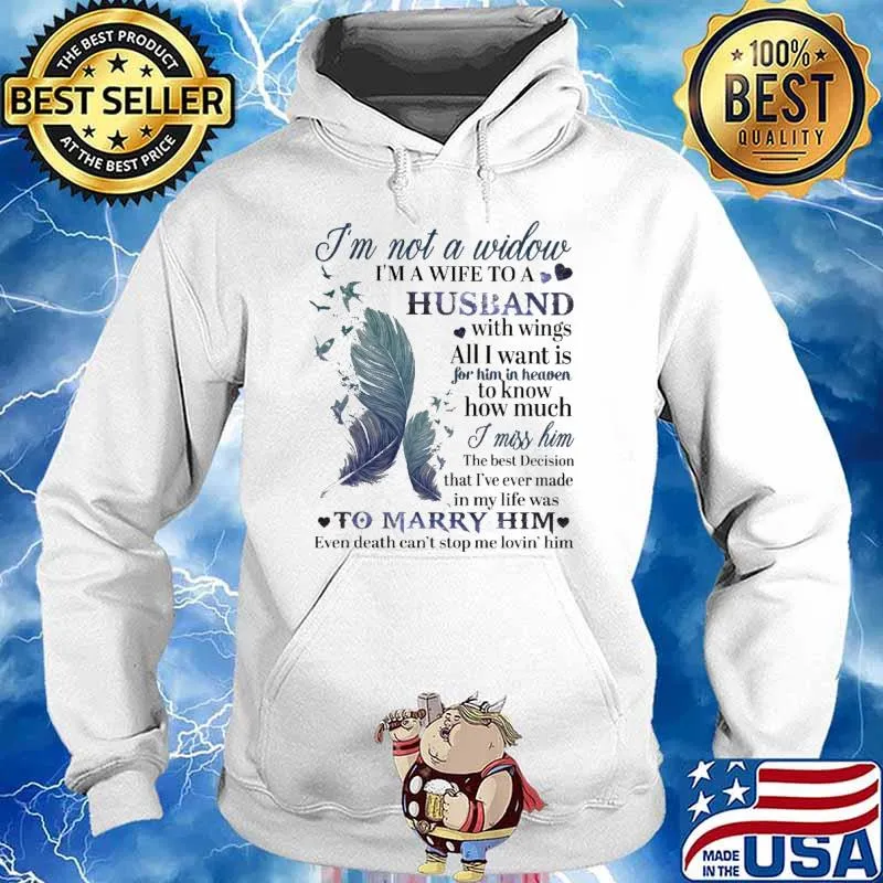 I'm Not A Window I'm a Wife To A Husband With Wings Shirt Hoodie