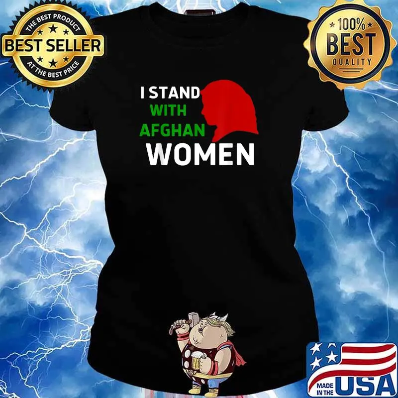 I Stand With Afghan Women Human Rights T-Shirt Ladies tee