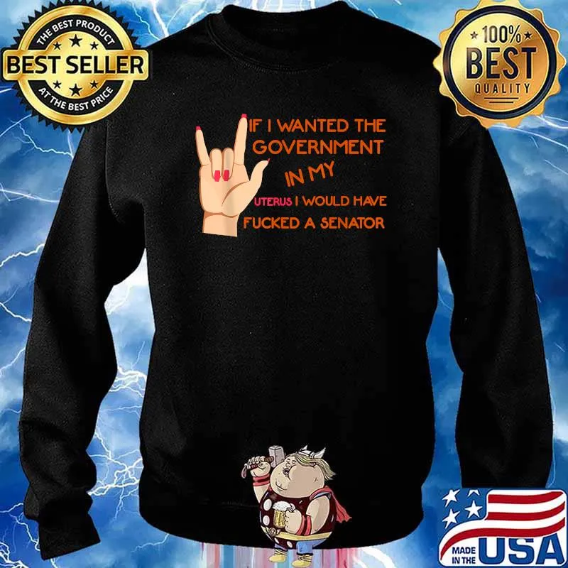 If I Wanted The Government In My Uterus I Would Have Fucked A Senator T-Shirt Sweater