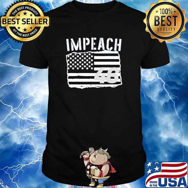 Impeach 46 Biden Republican American Flag Shirt