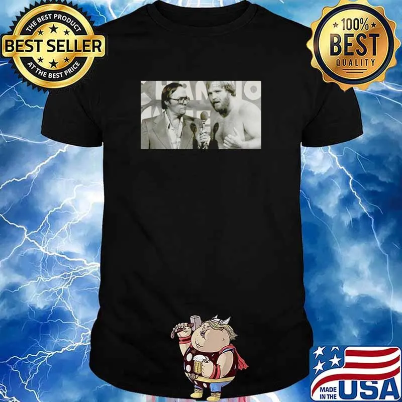 In memoriam Gordon Solie with Anderson shirt