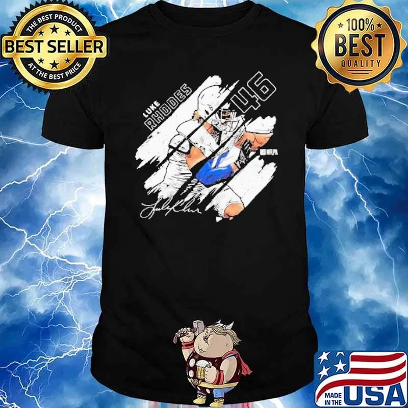 Indianapolis Football 46 Luke Rhodes Stripes Shirt