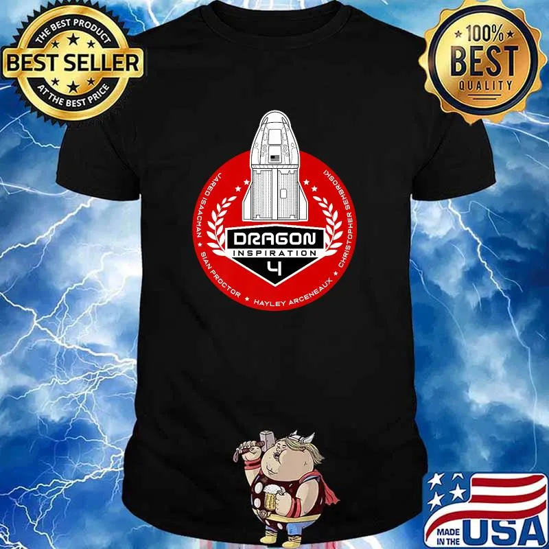INSPIRATION 4 Falcon 9 Inspiration4 astronaut Dragon T-Shirt