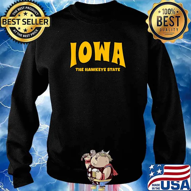 Iowa The Hawkeye State Vintage T-Shirt Sweater