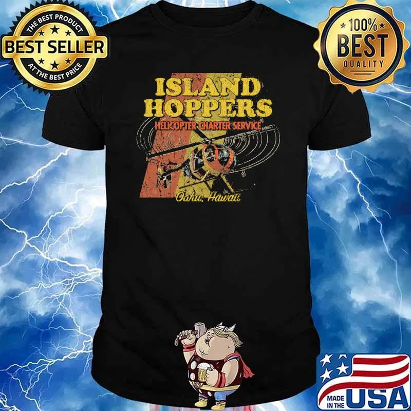 Island Hoppers Helicopter Charter Service 1980 Shirt