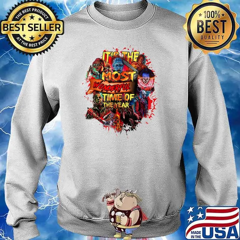 It’s The Most Wonderful Time Of The Year Horror Characters T-Shirt Sweater