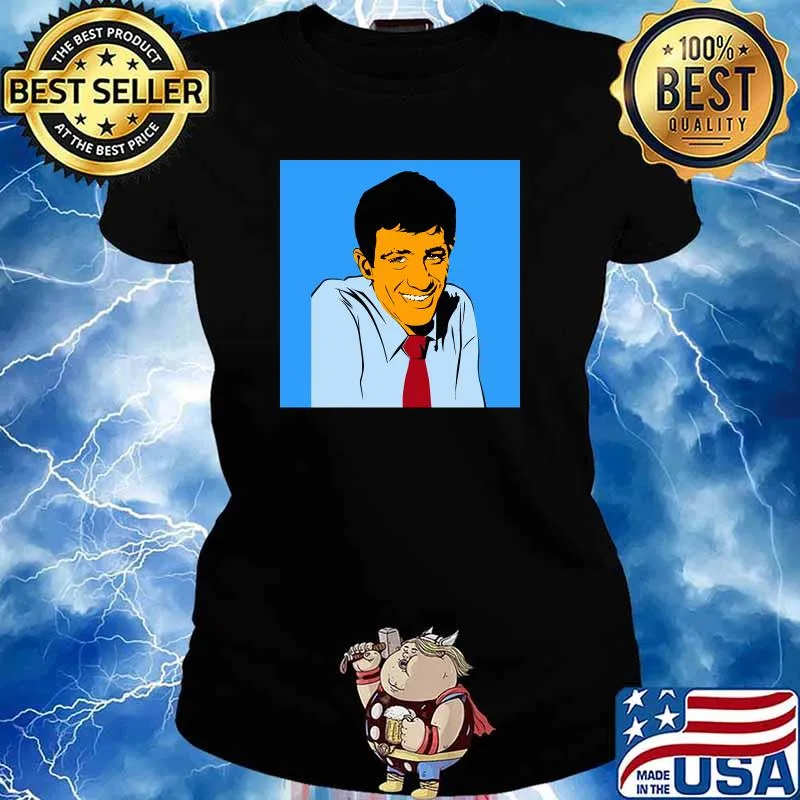 Jean-Paul Belmondo Cut paper on board T-Shirt Ladies tee
