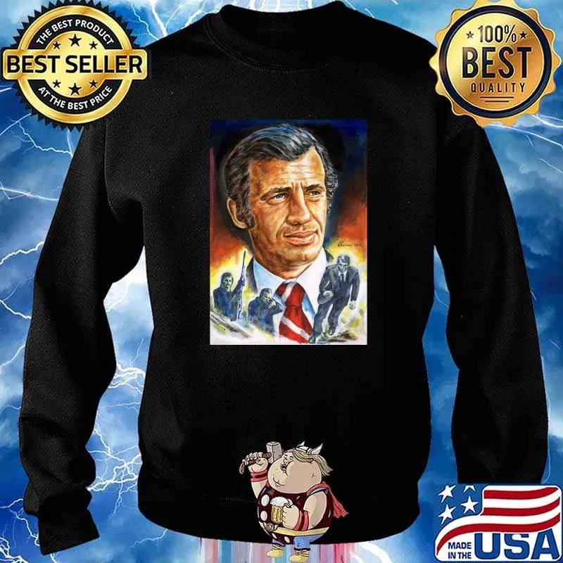Jean Paul Belmondo painting portrait T-Shirt Sweater