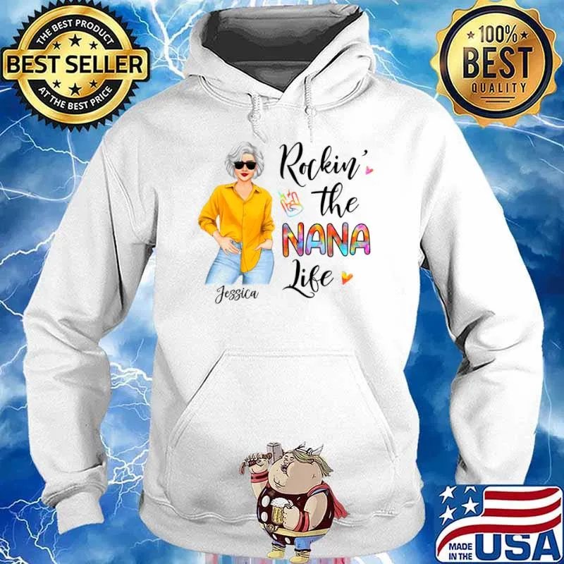Jessica Rockin’ the nana life s Hoodie