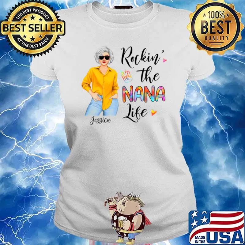 Jessica Rockin’ the nana life s Ladies tee