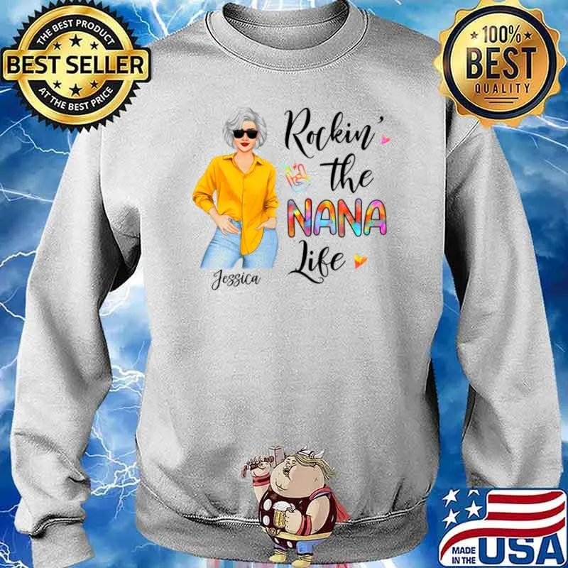 Jessica Rockin’ the nana life s Sweater